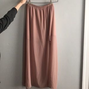 Pink Maxi Skirt